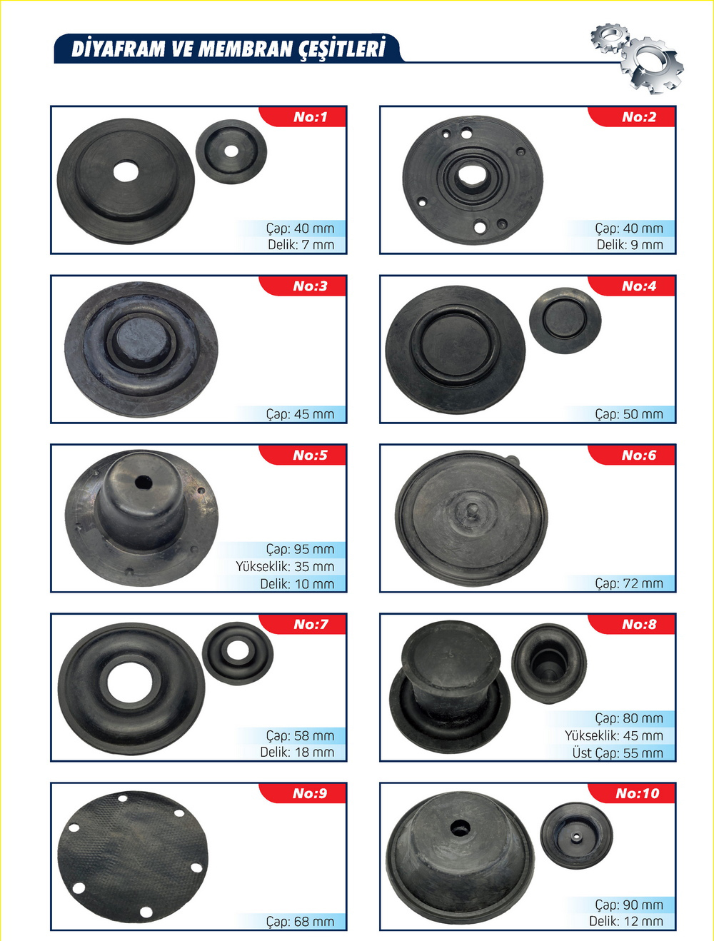 Diyaframlar ve Membran Çeşitleri