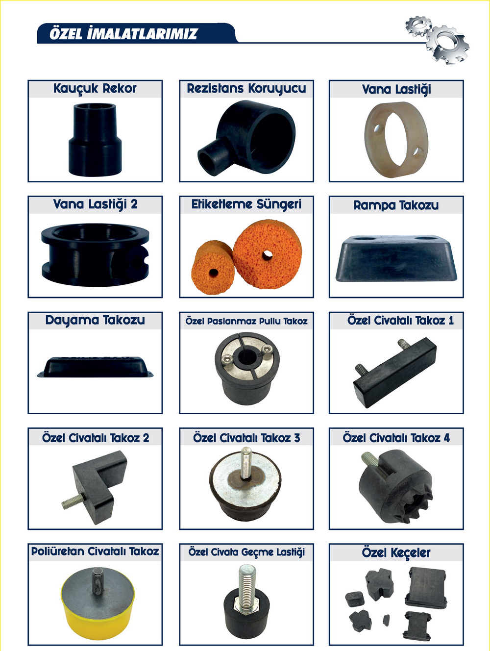 Özel İmalatlarımız