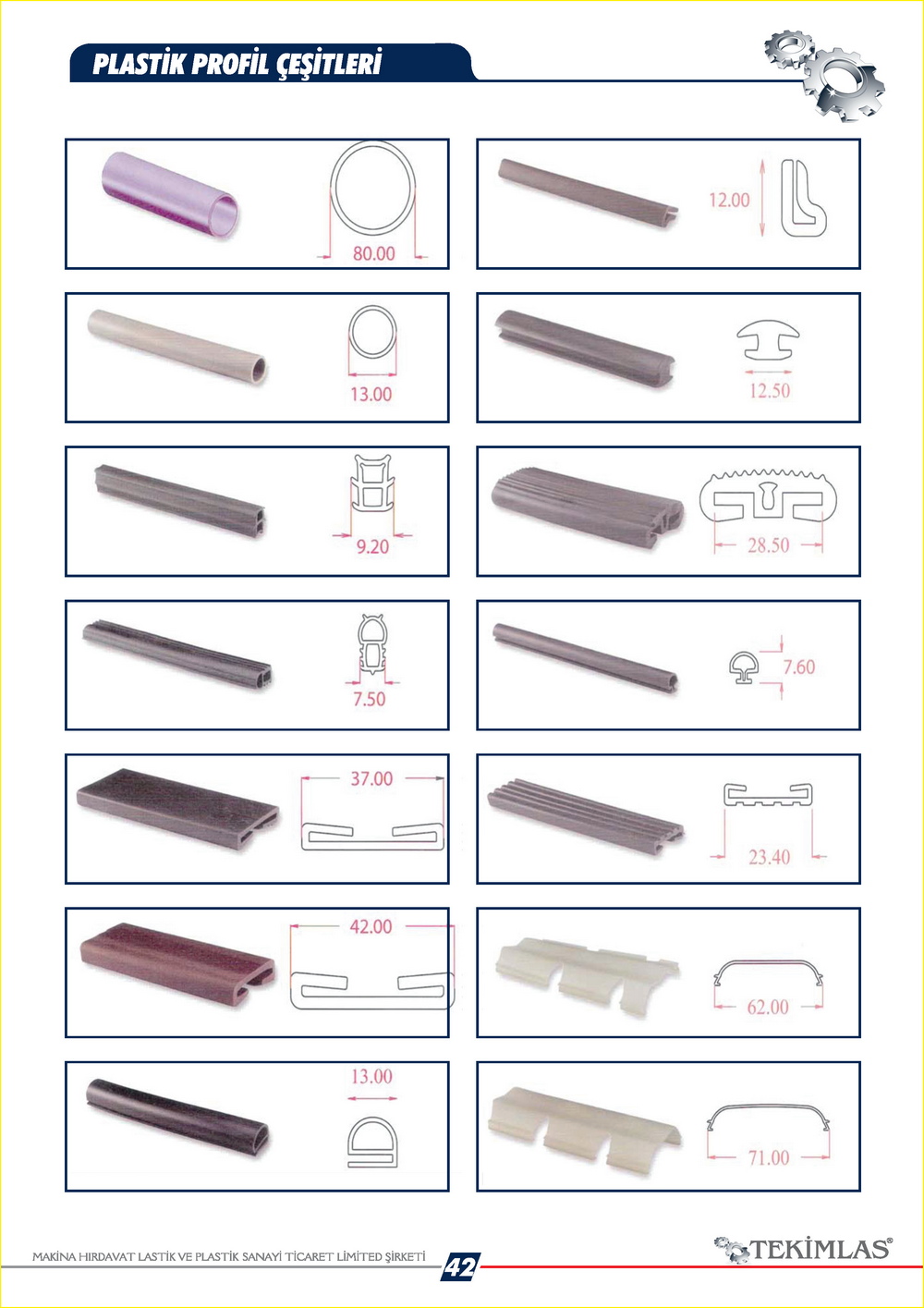 Plastik Profil Çeşitleri