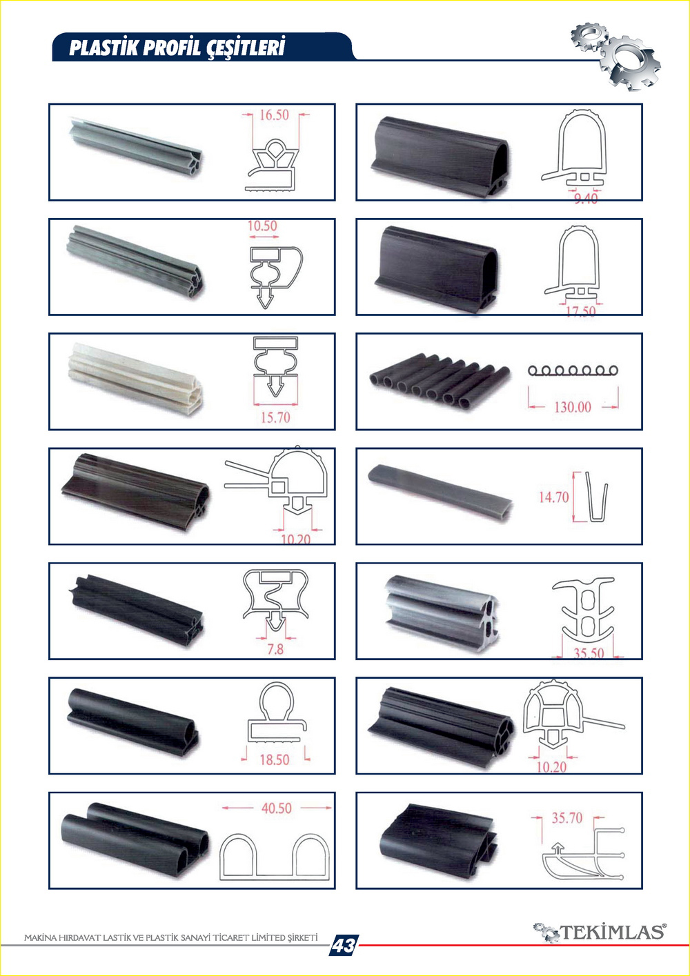 Plastik Profil Çeşitleri