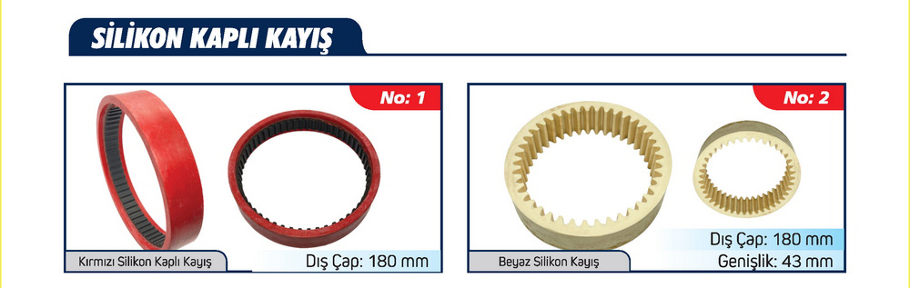 Silikon Kaplı Kayış